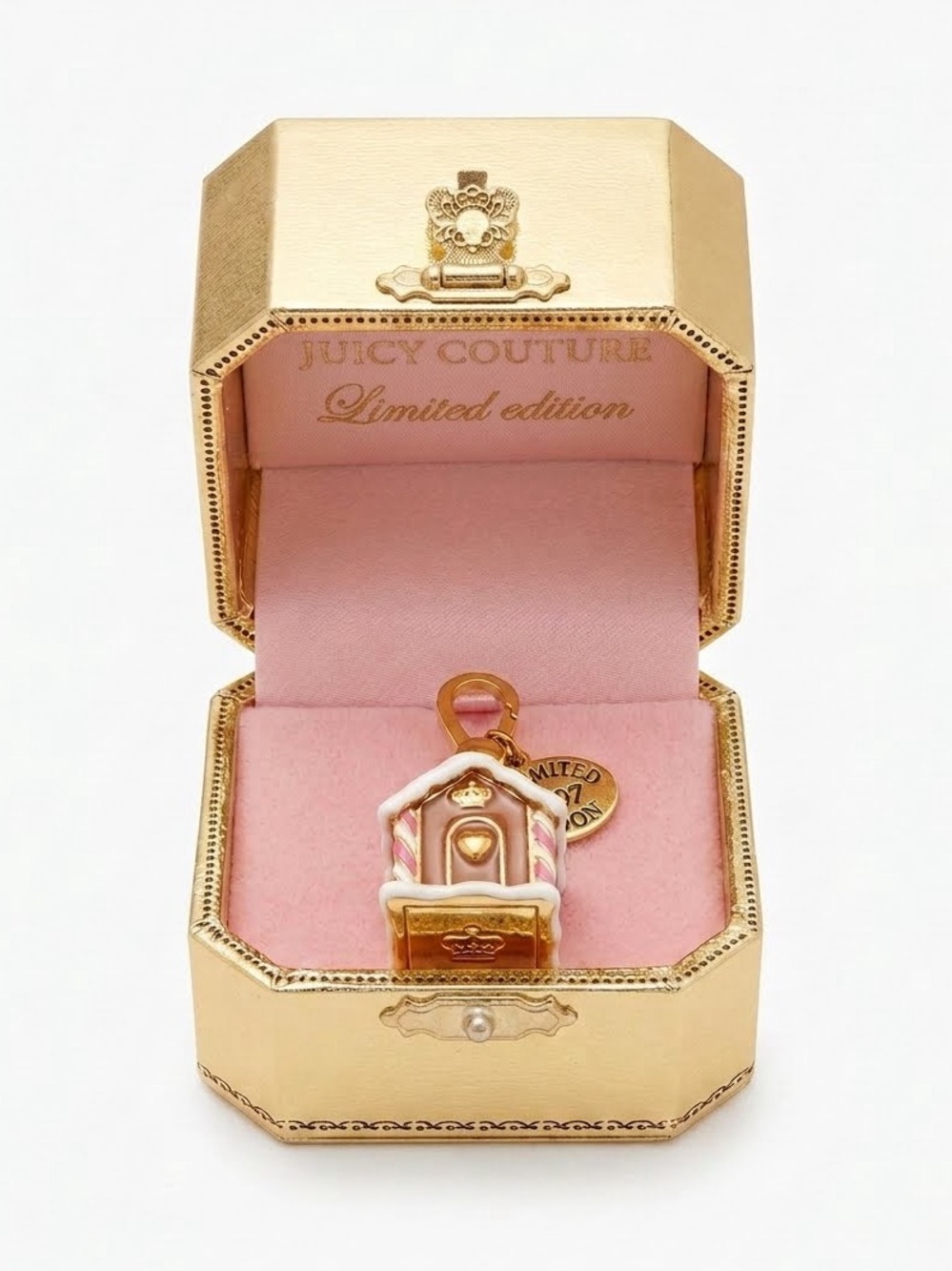 RARE Juicy Couture 2007 Limited Edition Gingerbread House Charm Y2K With Box